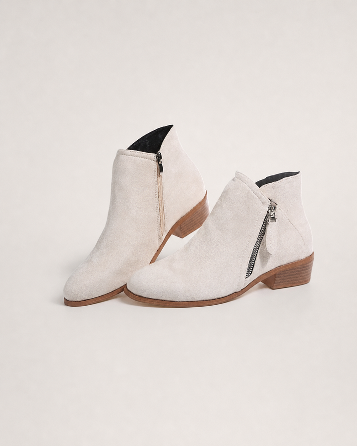 Audra | Waterproof Suede Low Ankle Boots