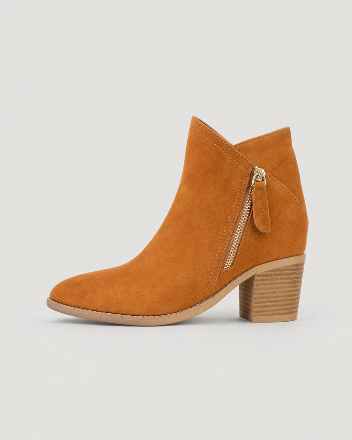 Audra | Waterproof Suede Low Ankle Boots
