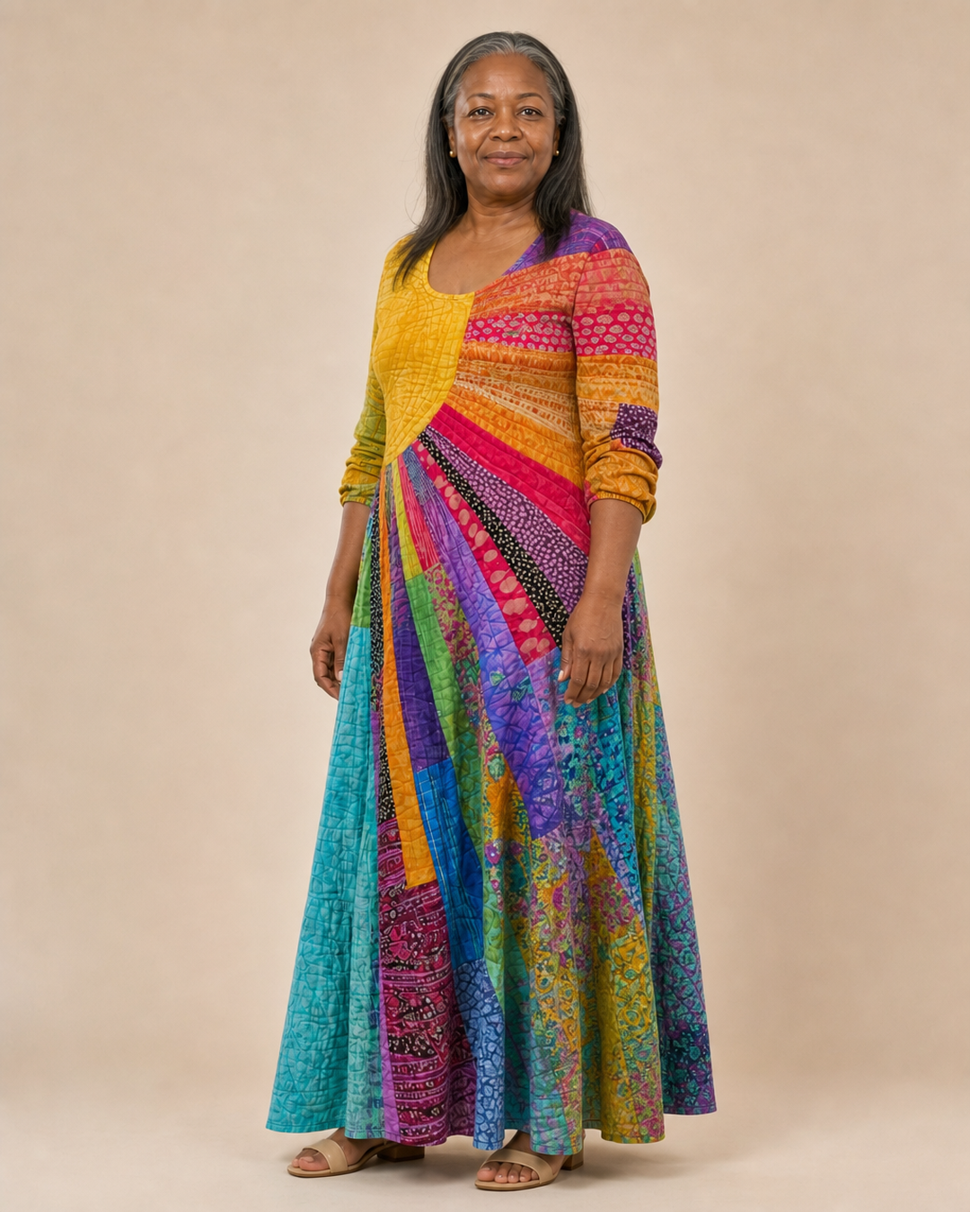 Josephina | Flowing Printed Bohemian Dress