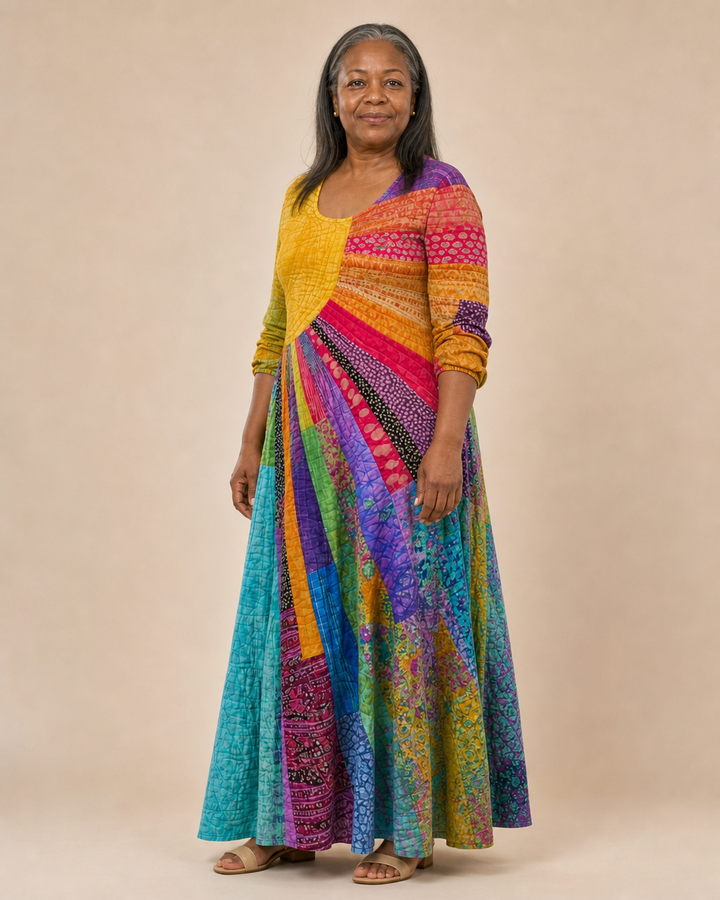 Josephina | Flowing Printed Bohemian Dress