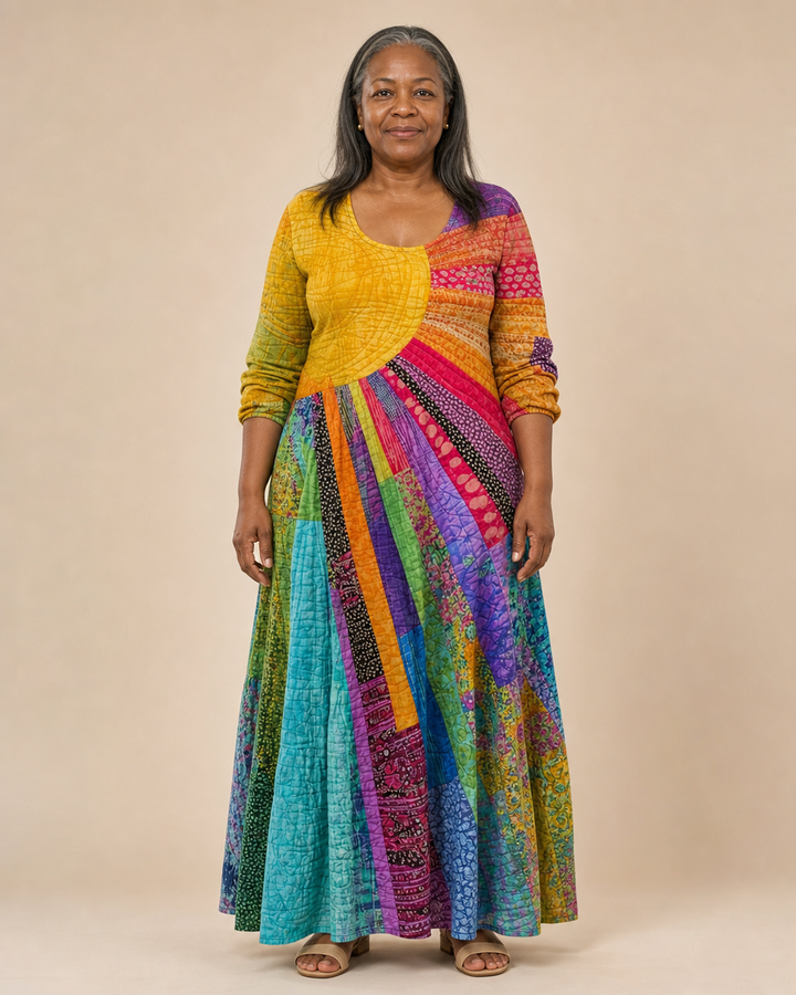 Josephina | Flowing Printed Bohemian Dress