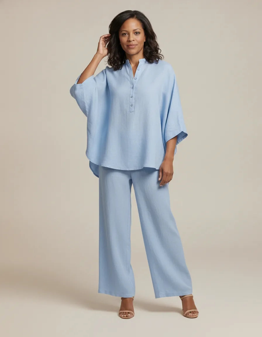 Mariel | Batwing Cotton Two-Piece Set