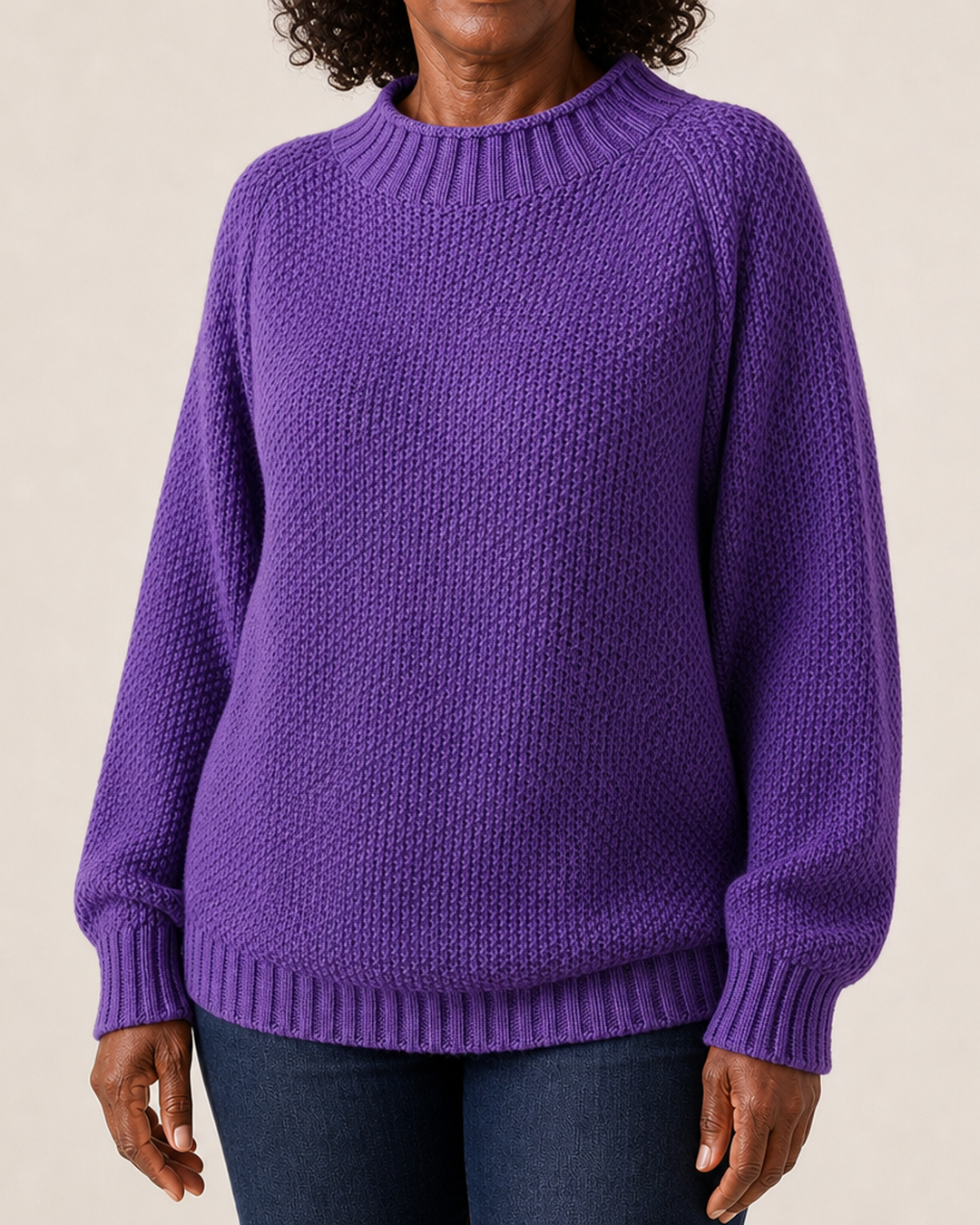 Ann | Relaxed Textured Knit Sweater