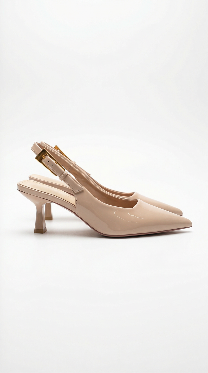 Pearline | Low Slingback Patent Pumps