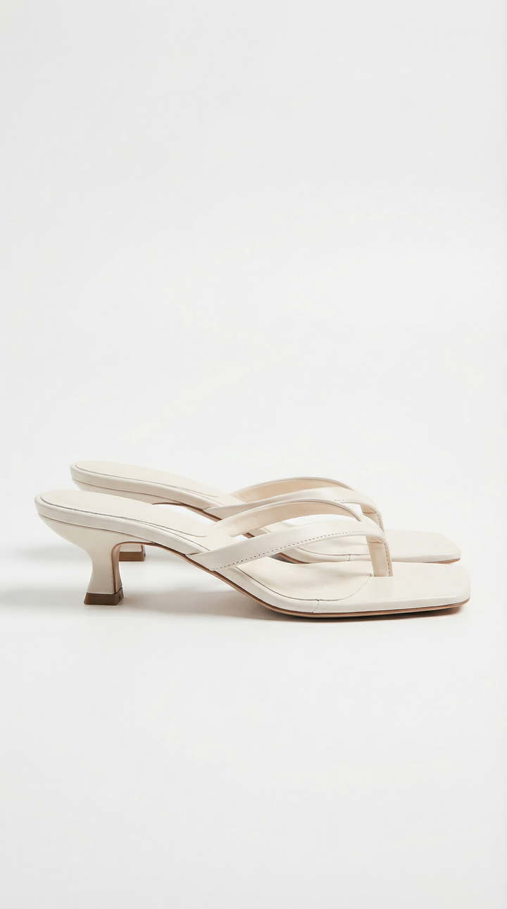 Emmeline | Kitten-Heel Thong Sandals