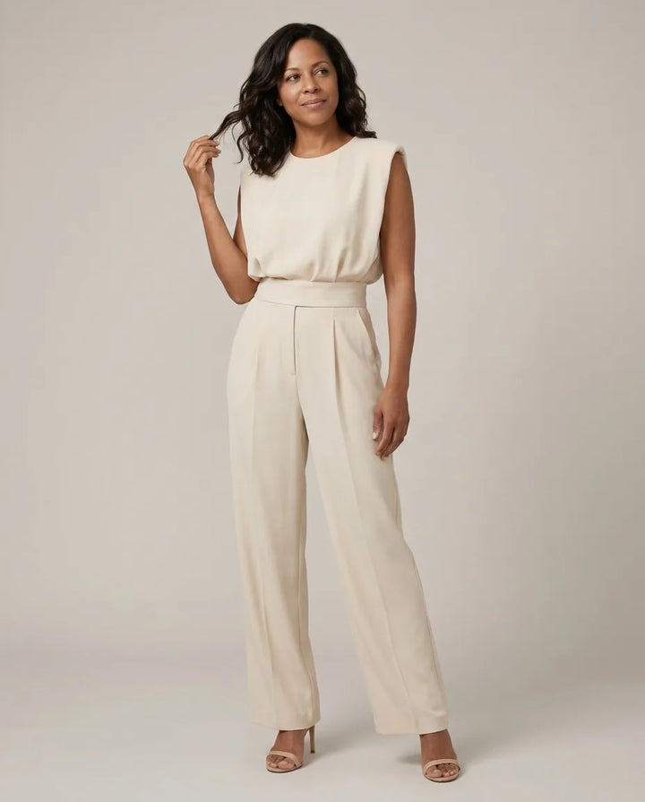 Clara | Belted Wide-Leg Jumpsuit