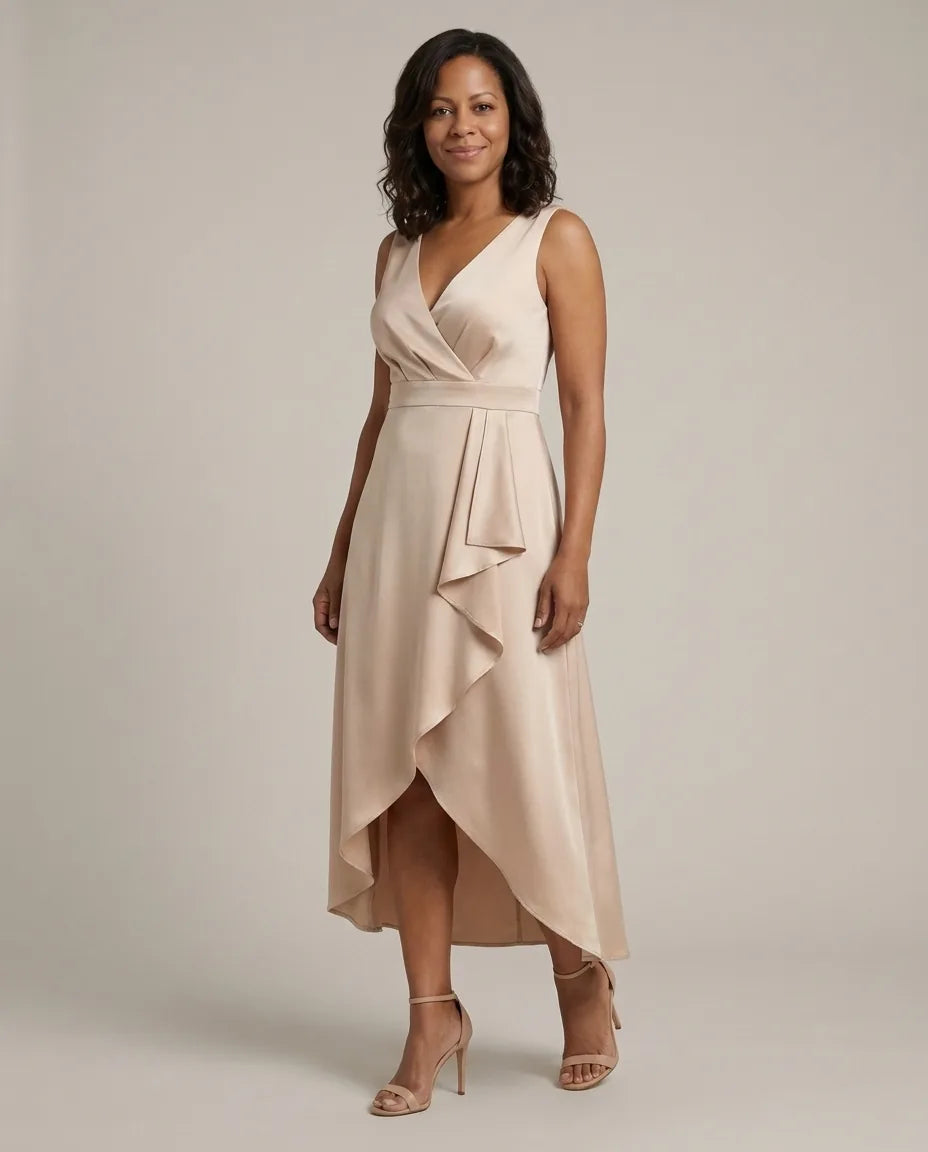 Nora | Midi Wrap Dress with V-Neck