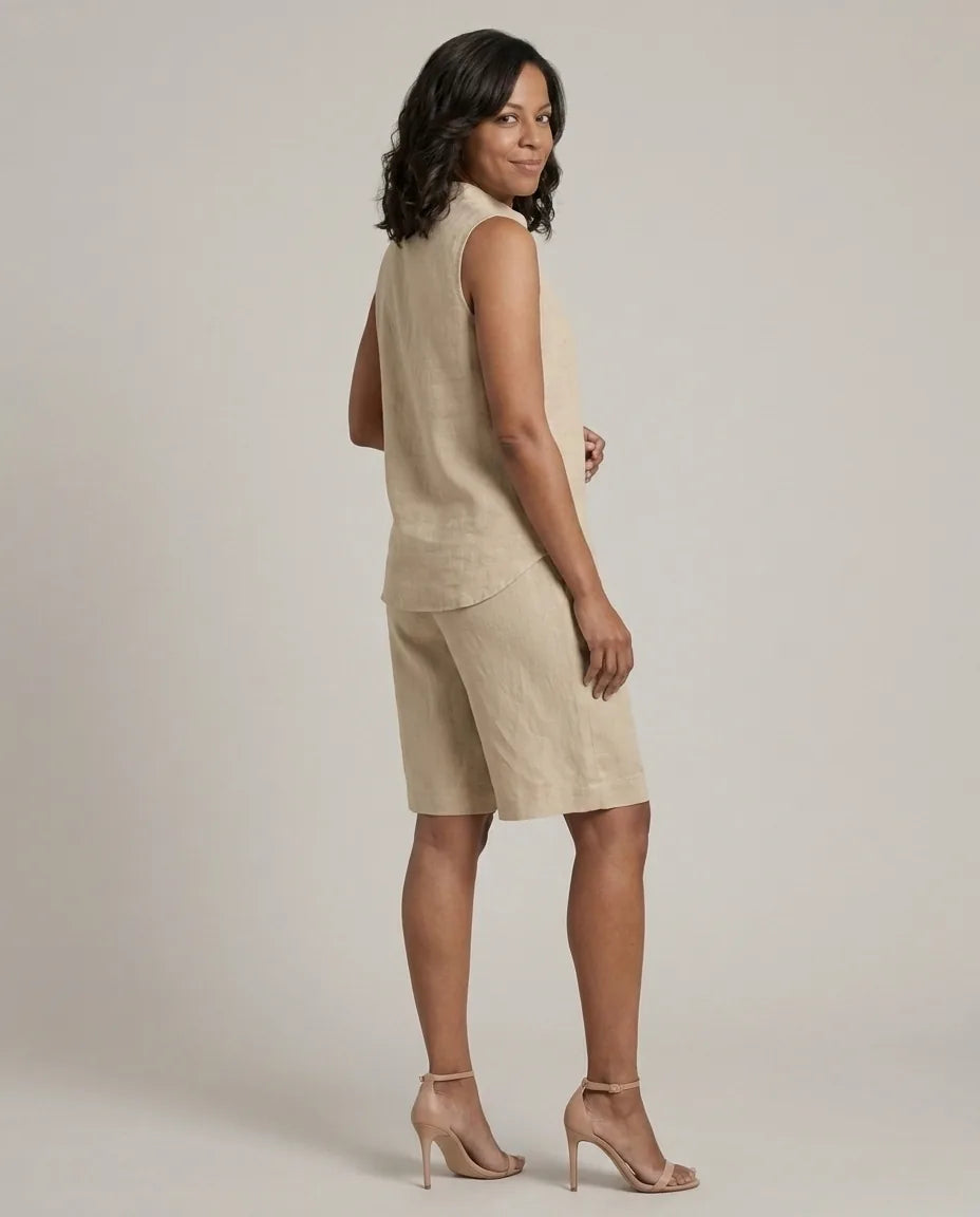 Mariel | Sleeveless Cotton Short Set