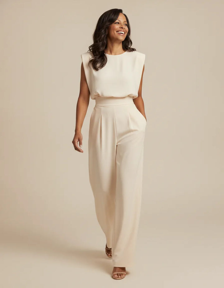 Clara | Belted Wide-Leg Jumpsuit