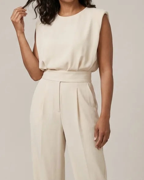 Clara | Belted Wide-Leg Jumpsuit