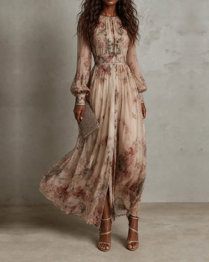 Amelie | Vintage Floral Maxi Dress