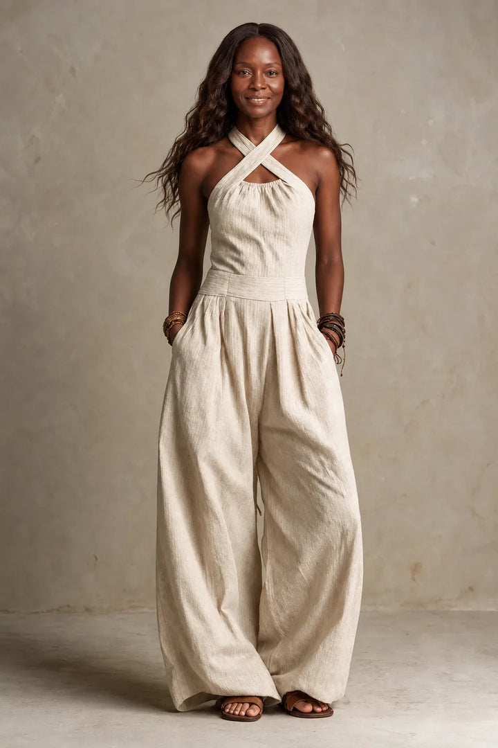Colette | Fluid Open-Back Jumpsuit