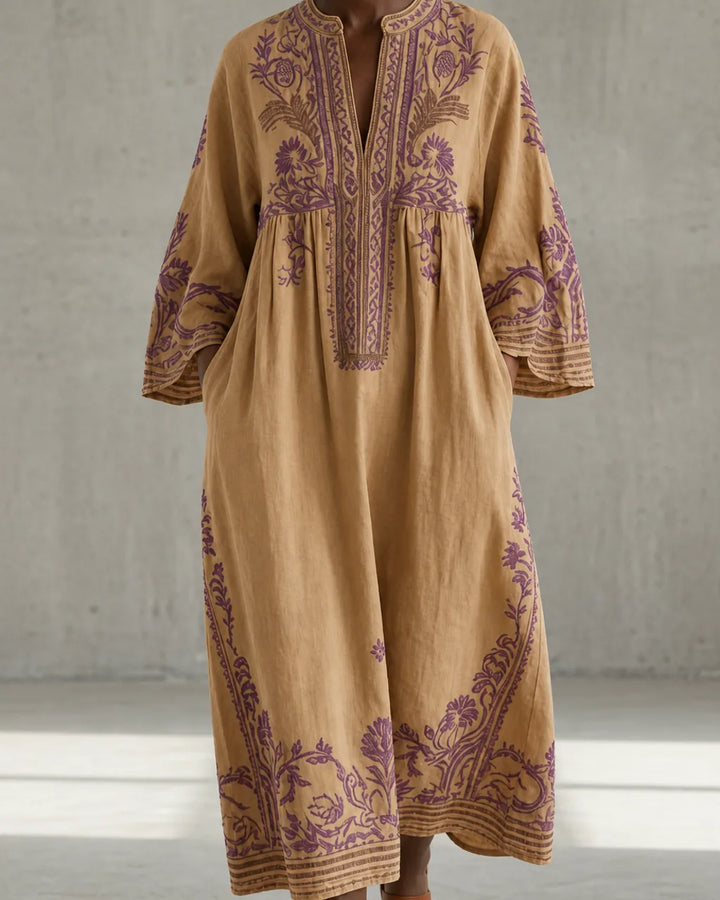 Ondine | Vintage Embroidered Kaftan Dress