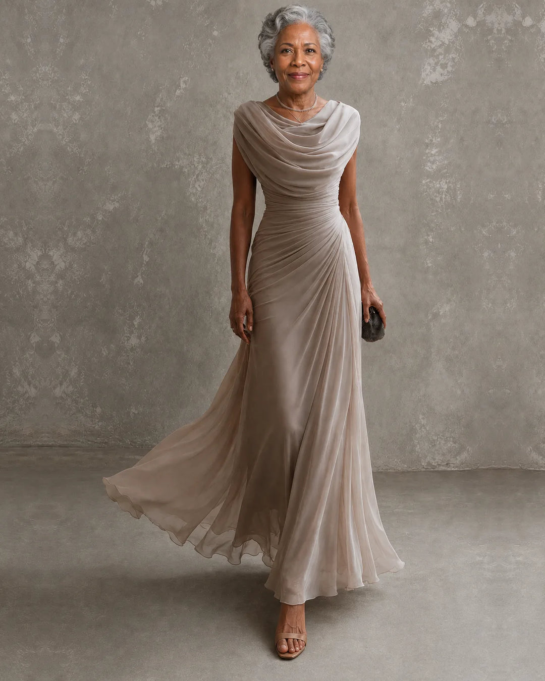 Jenna | Draped Maxi Dress