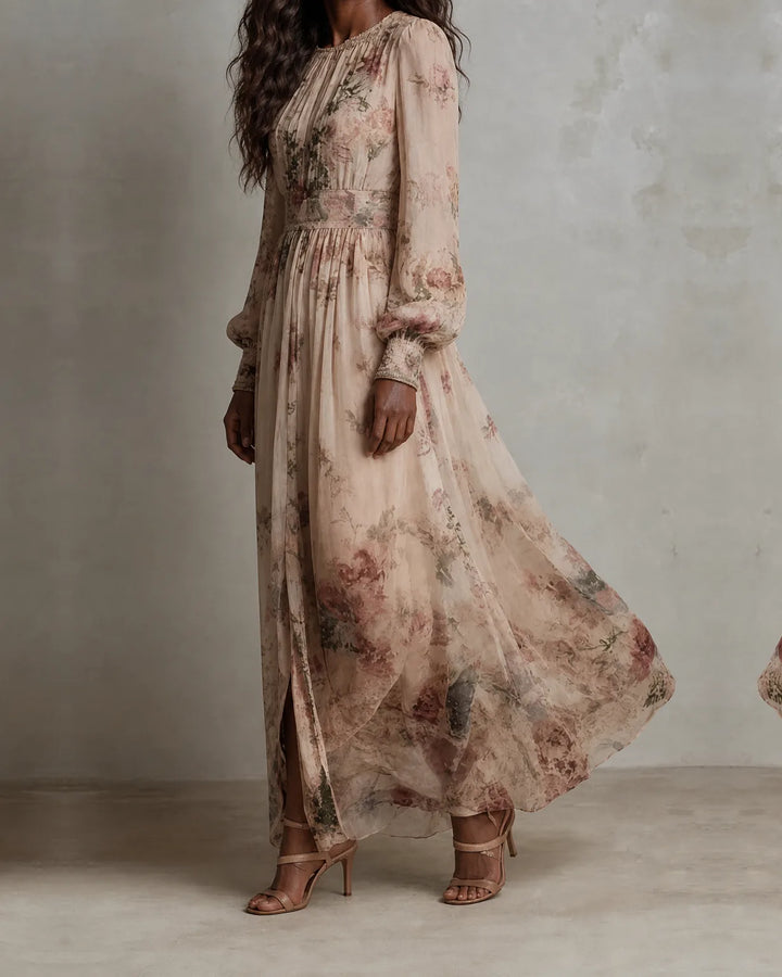 Amelie | Vintage Floral Maxi Dress