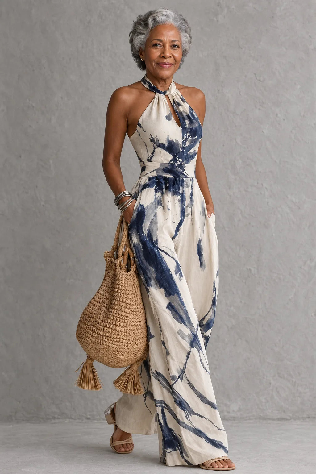 Giada | Draped Wide-Leg Jumpsuit