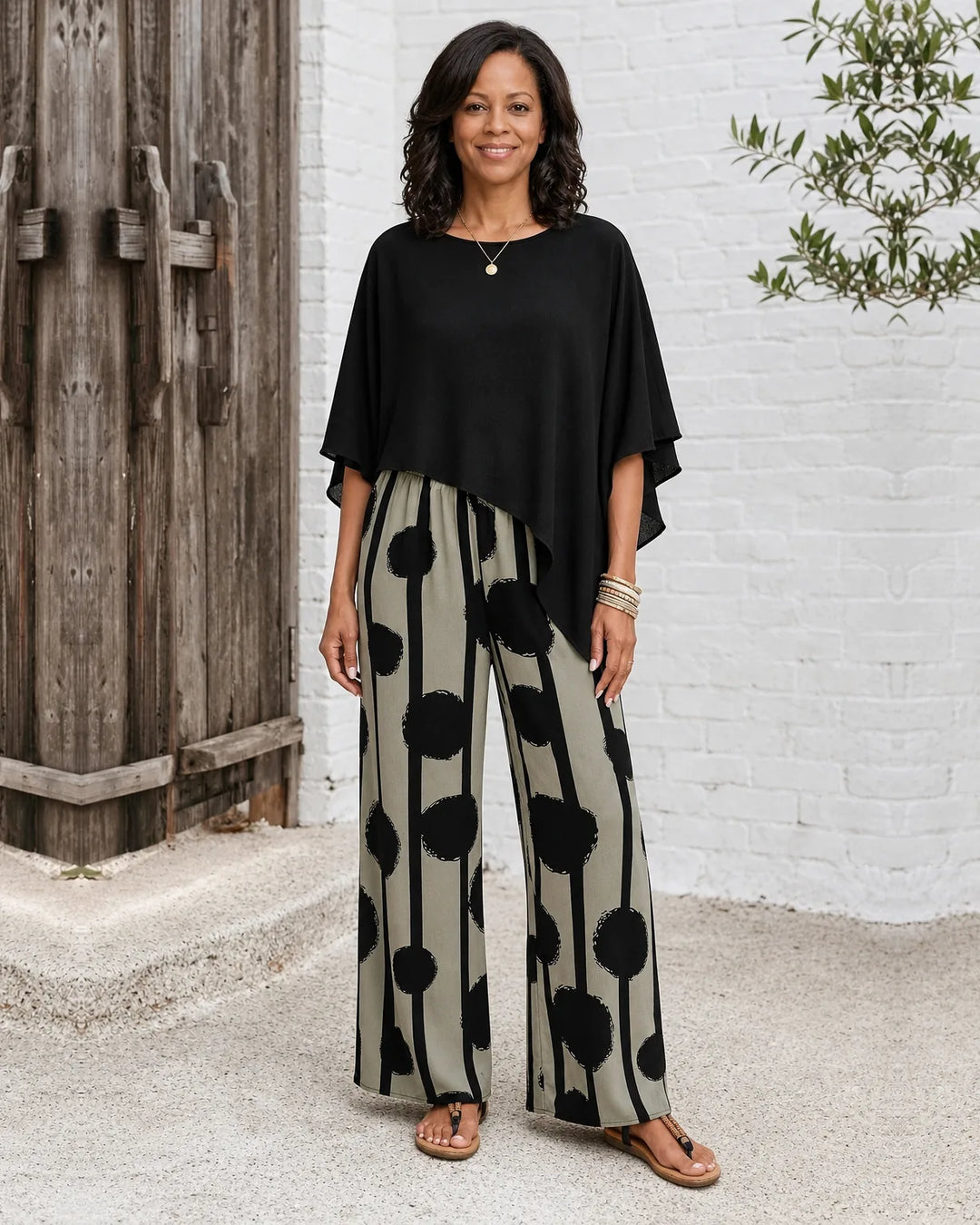 Aaliyah | Kalliope -  Comfortable Elastic Waist Two-Piece Set
