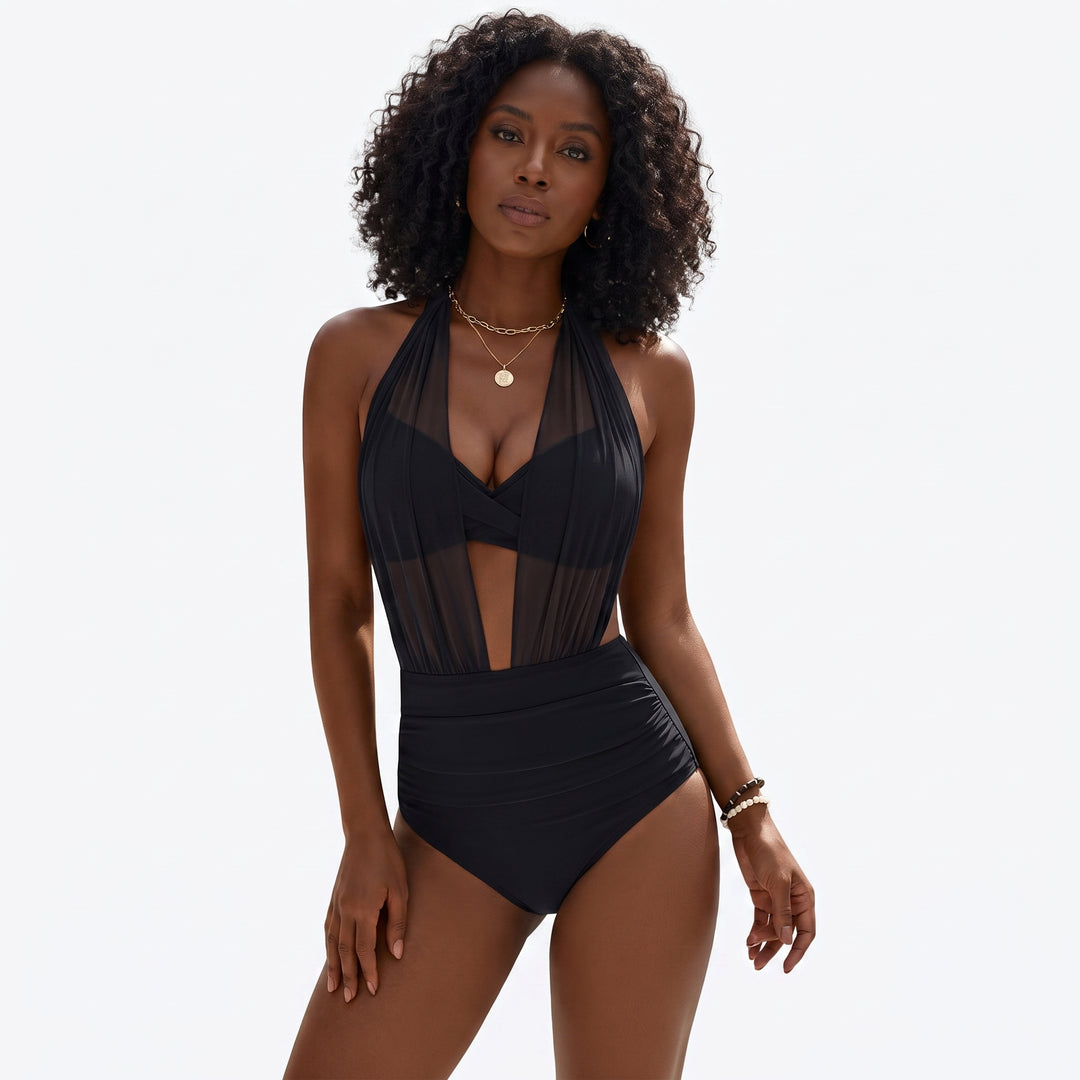 Aisha | Halter Neck Shaping Swimsuit
