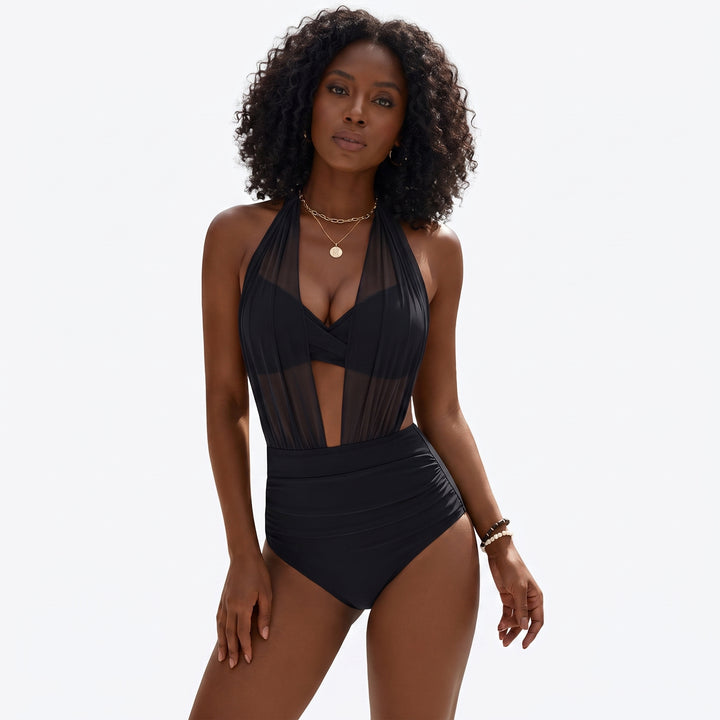 Aisha | Halter Neck Shaping Swimsuit