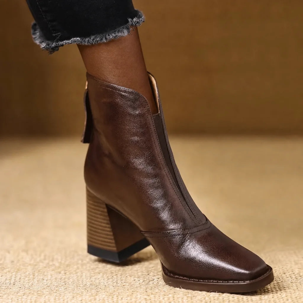 Khady | Leather Ankle Boots