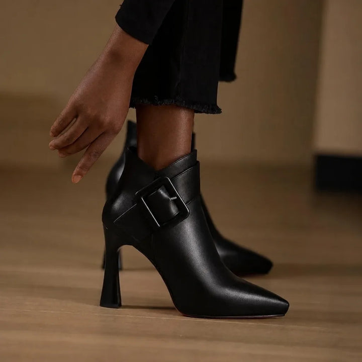 Dieynaba | Leather Ankle Boots