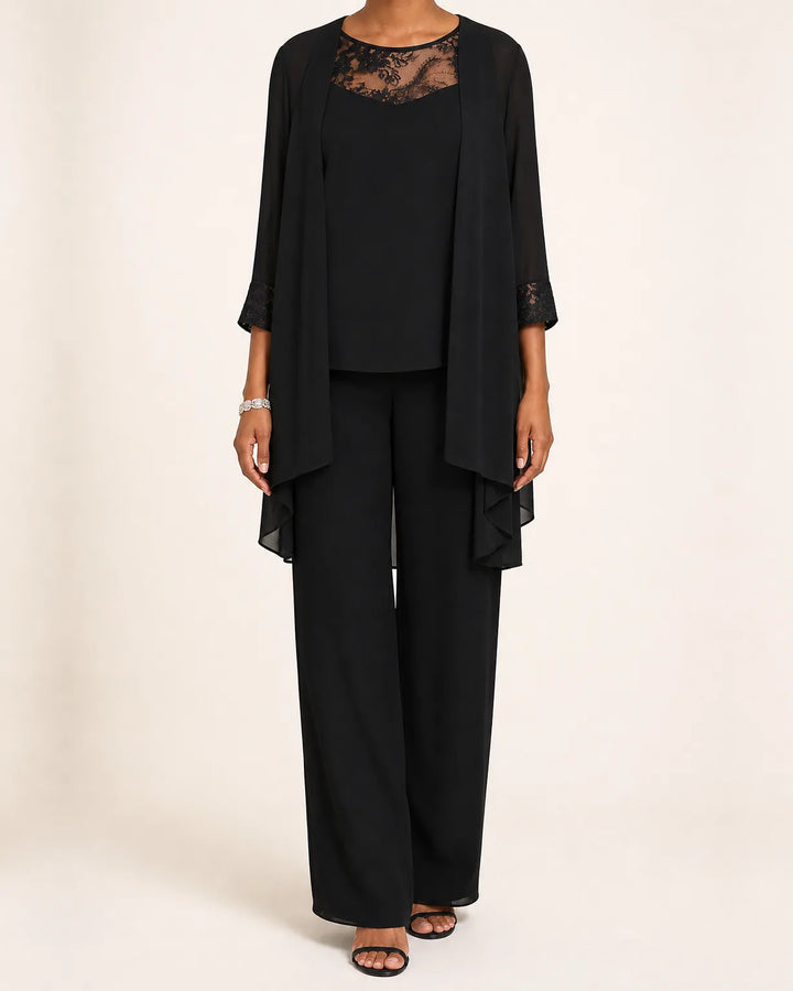 Selah | Three-Piece Chiffon Suit