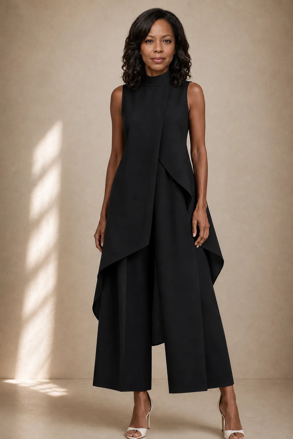 Efe | Sculpted High-Neck Jumpsuit