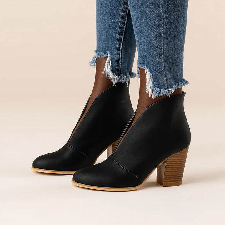 Penda | Leather Ankle Boots