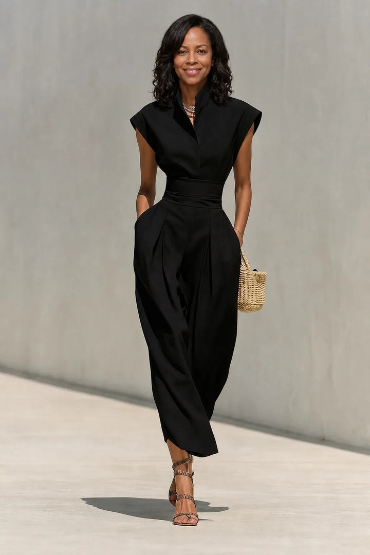 Bisola | High-Neck Two-Piece Skirt Set