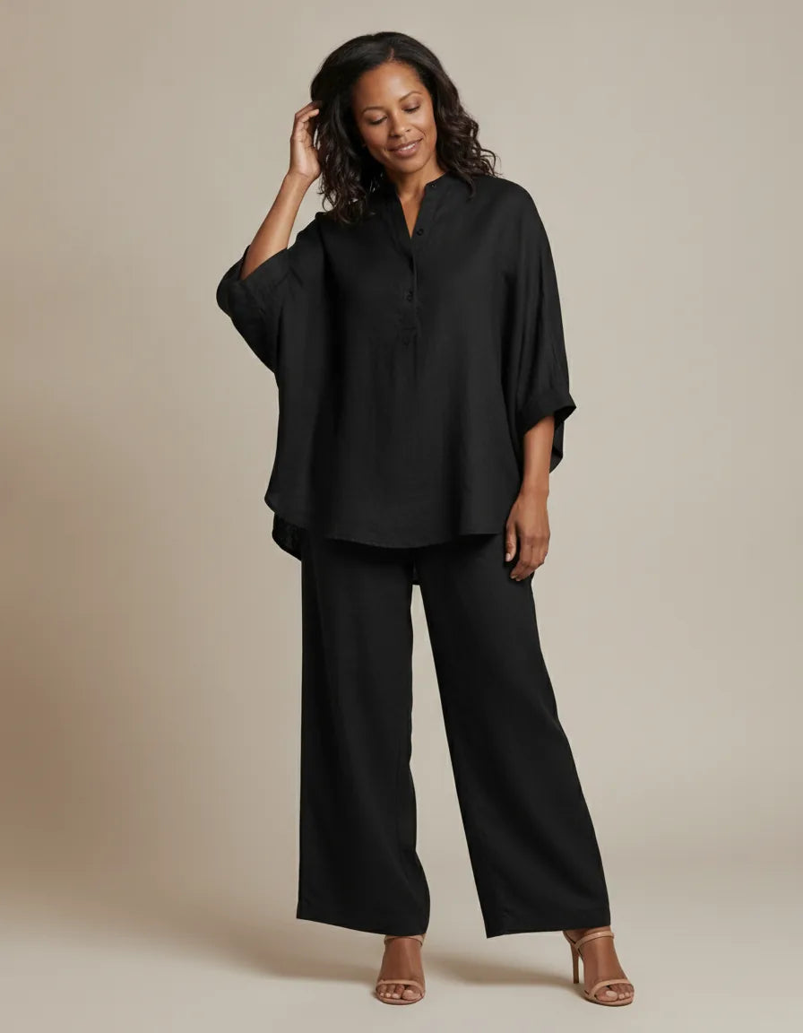 Mariel | Batwing Cotton Two-Piece Set