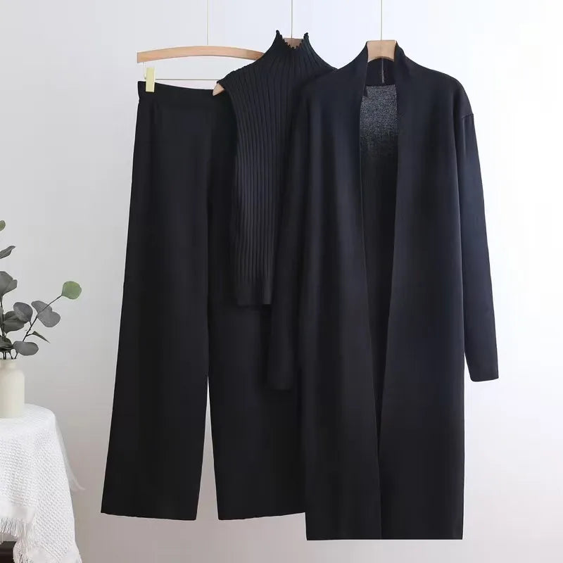Kamora | Three-Piece Knit Set