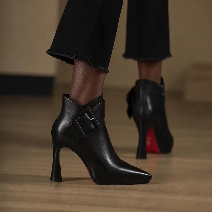Dieynaba | Leather Ankle Boots