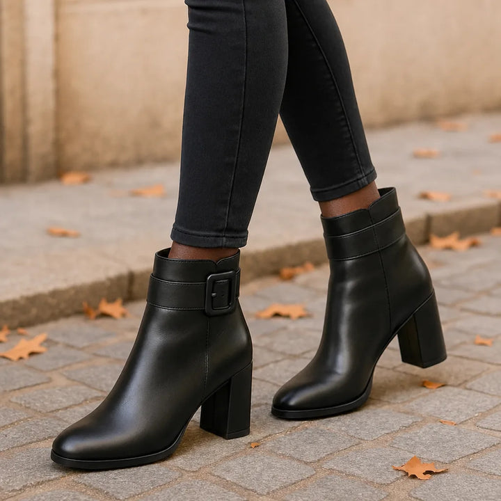 Pauline | Leather Ankle Boots