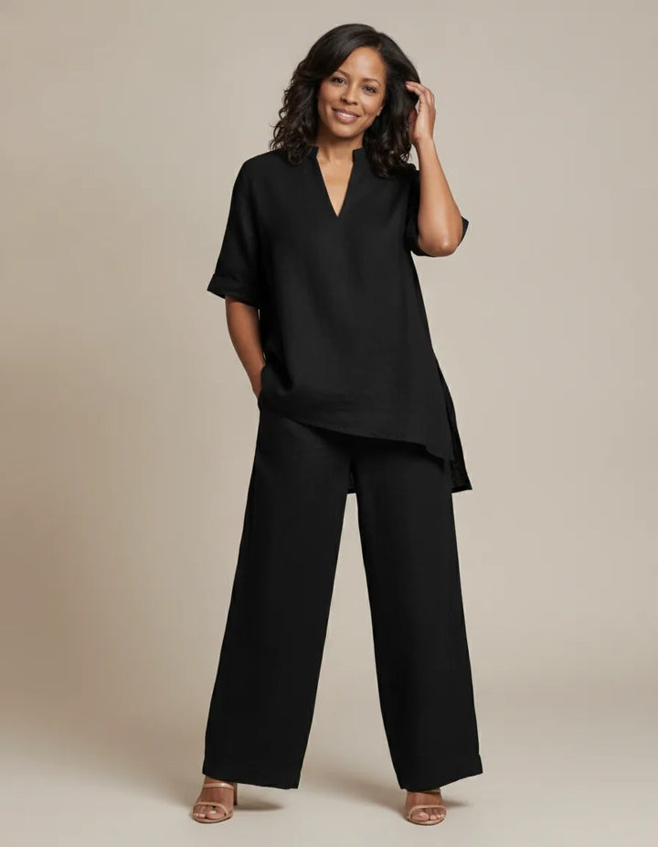 Eliza | Linen Tunic Two-Piece Set
