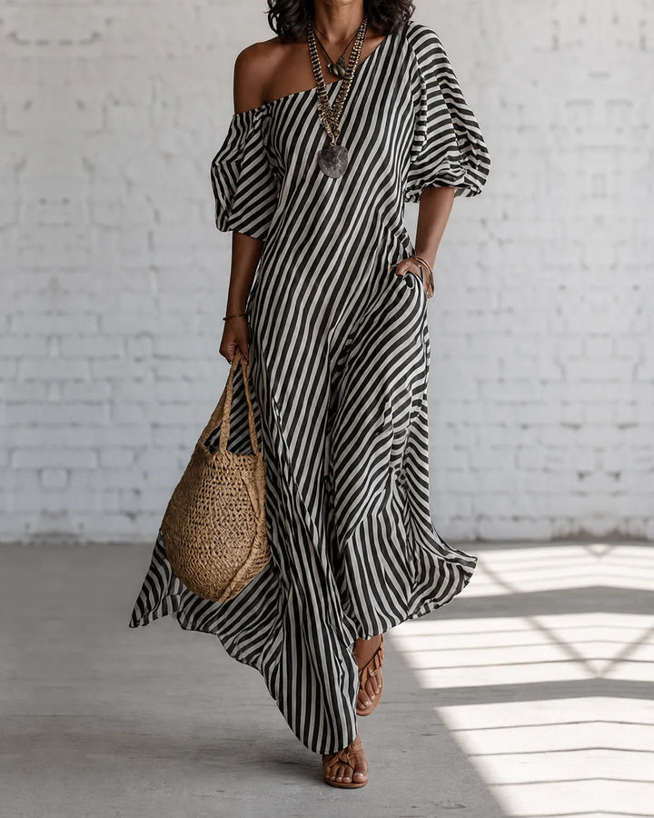 Alexia | Striped Maxi Dress