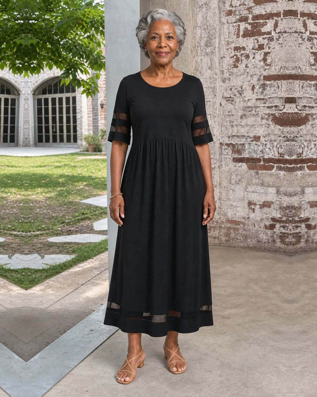 Maya | – Flattering Tummy-Smoothing Midi Dress