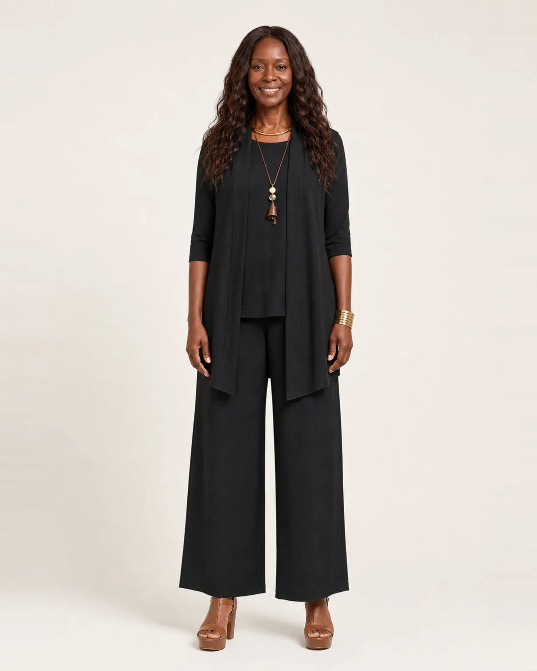 Vivienne | Minimalist 3-Piece Set — Black