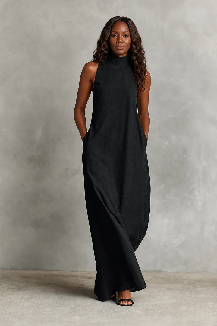Nerina | Soft Turtleneck Maxi Dress