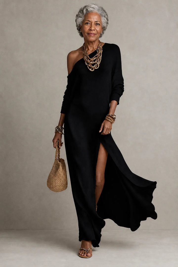 Serina | Fluid One-Shoulder Dress