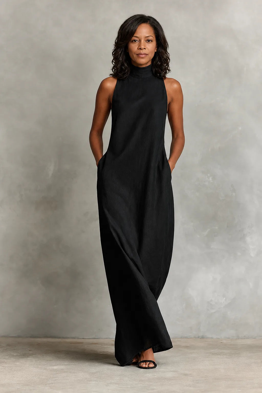 Edda | Soft Turtleneck Maxi Dress