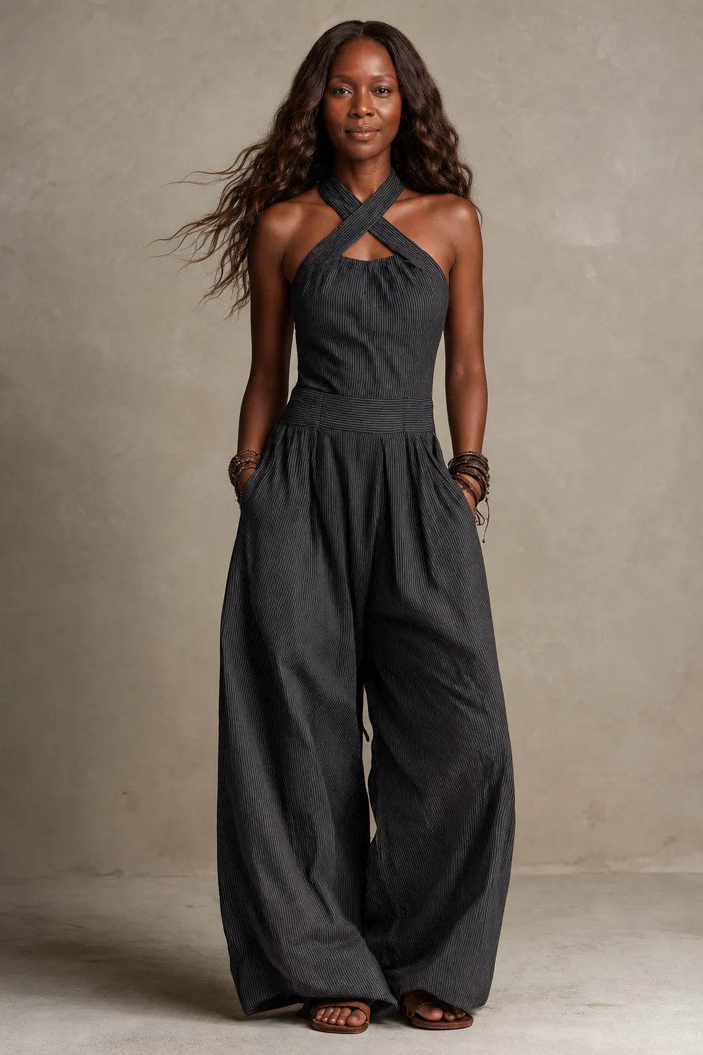Colette | Fluid Open-Back Jumpsuit