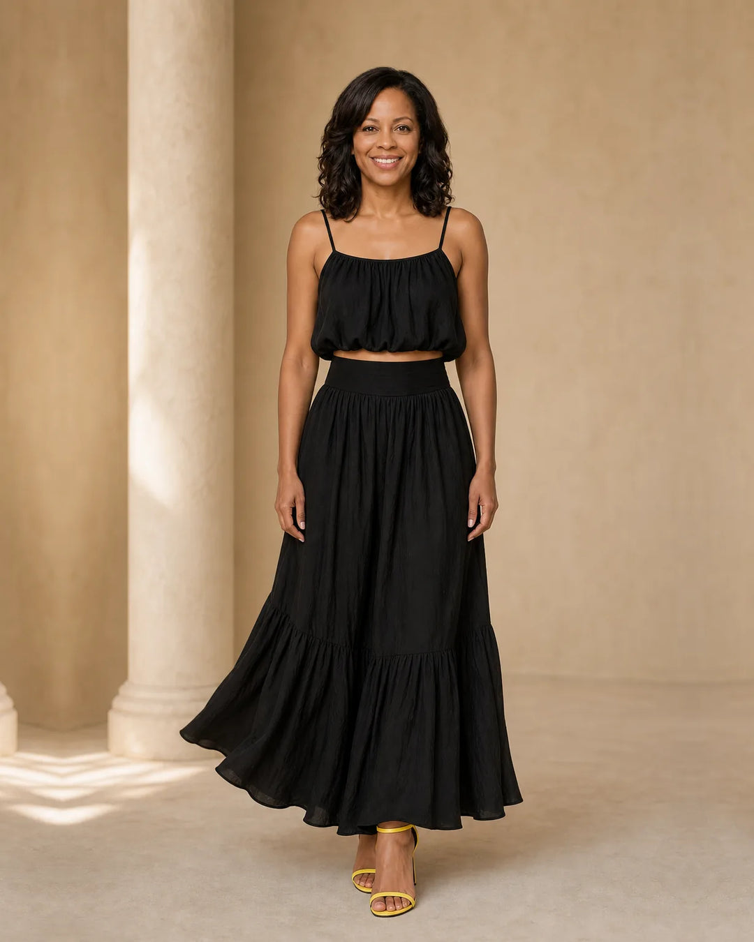Solana | Tiered Ruffle Maxi Dress