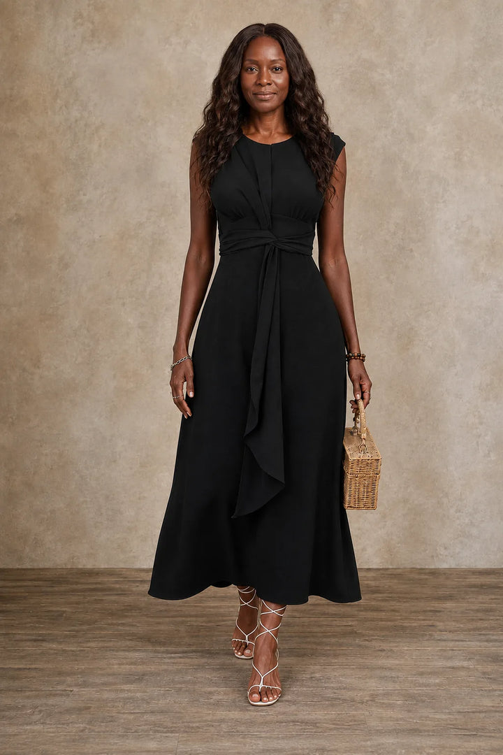 Dami | Belted A-Line Midi