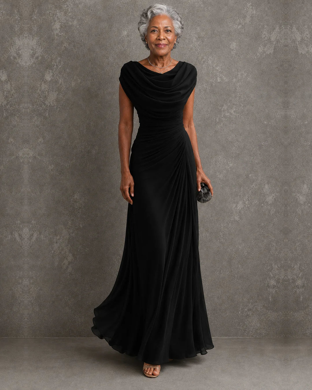 Jenna | Draped Maxi Dress