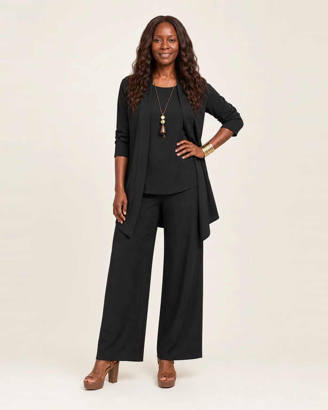 Vivienne | Minimalist 3-Piece Set — Black