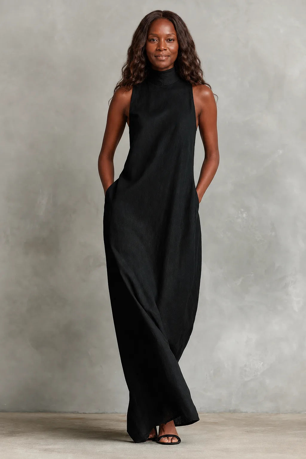 Nerina | Soft Turtleneck Maxi Dress