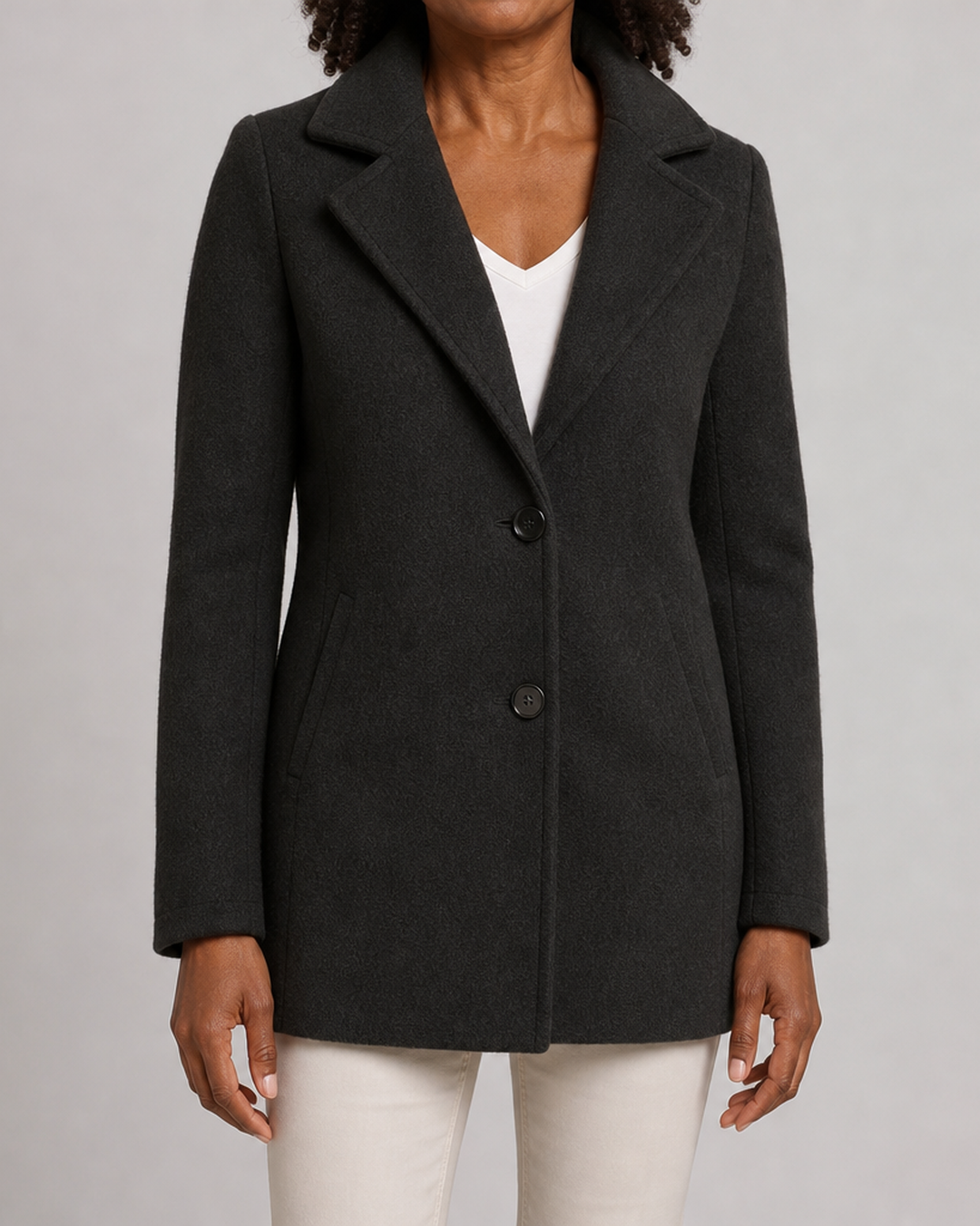 Blanche | Tailored Notch-Lapel Long Coat