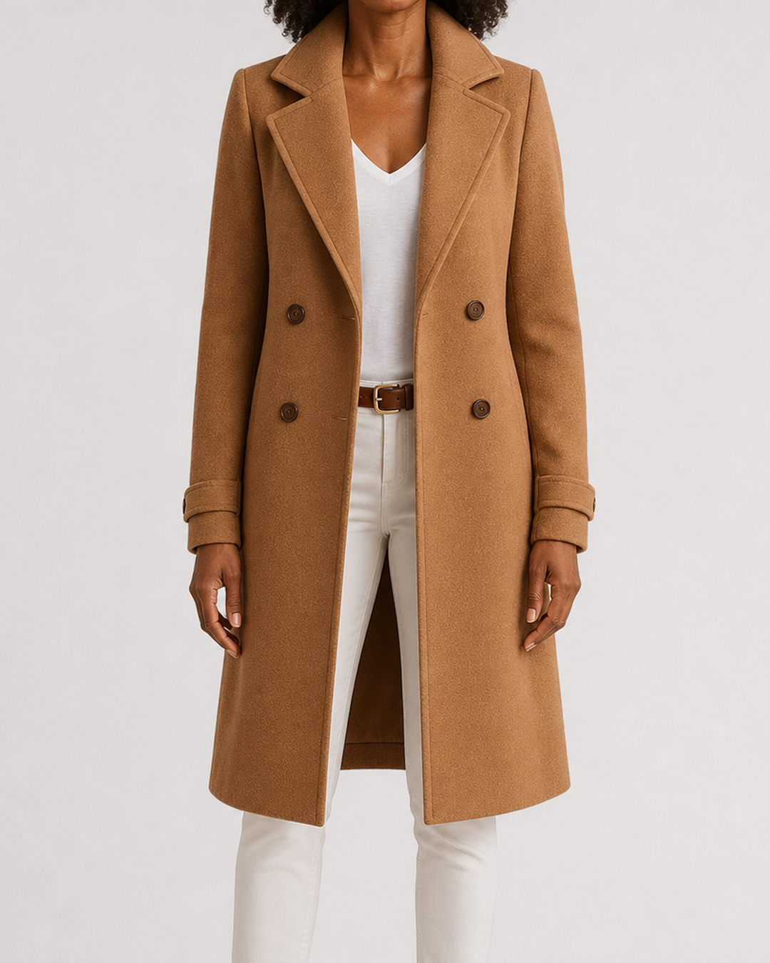 Blanche | Tailored Notch-Lapel Long Coat