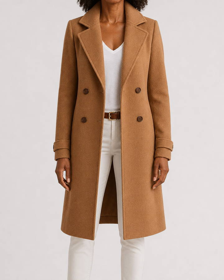 Blanche | Tailored Notch-Lapel Long Coat