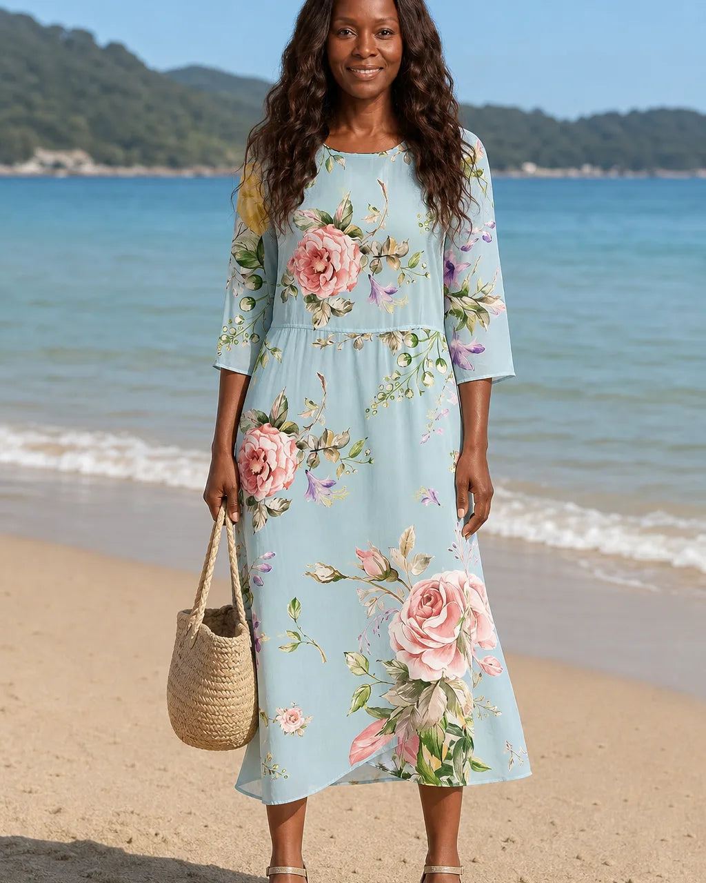 Yara | Sunset Flower Dress